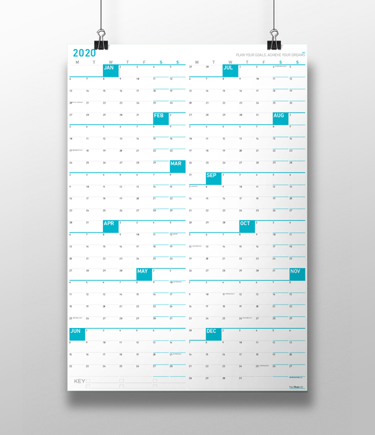 Monday First Calendars - Large Format Wall Calendars – NeuYear.net