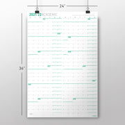 Smaller Academic Calendar (24x36) - Paper Surface Only