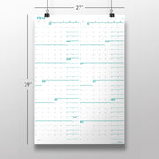 Monday First Large Wall Calendar (27x39)