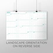 Monday First Large Wall Calendar (27x39)