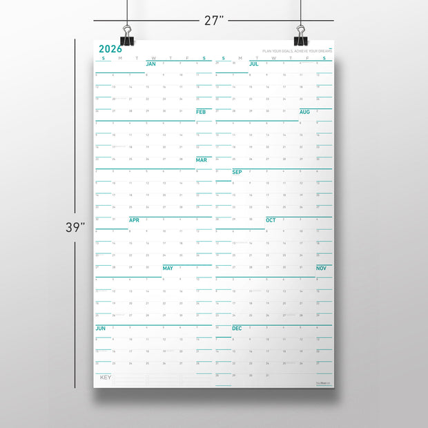 Sunday First Large Wall Calendar (27x39)