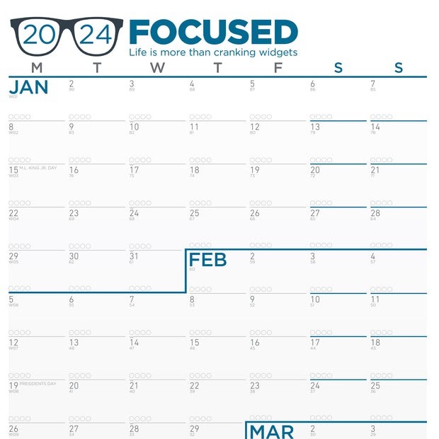 The FOCUSED Calendar