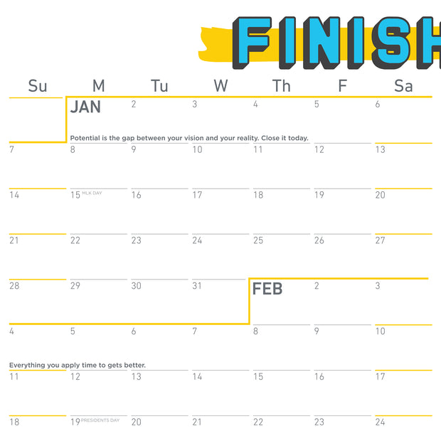 FINISH CALENDAR