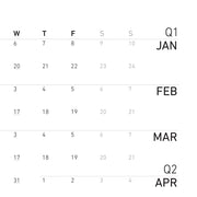 Beta Minimal Calendar