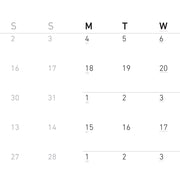 Beta Minimal Calendar – NeuYear.net